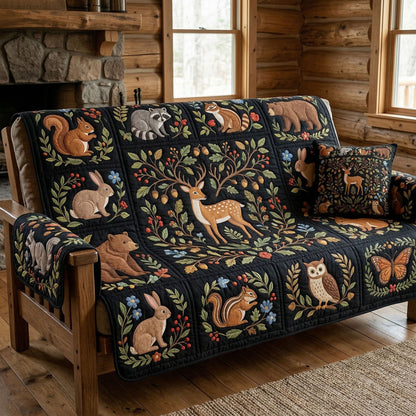 Nature Gathering Quilted Sofa Cover NCU0NT12564