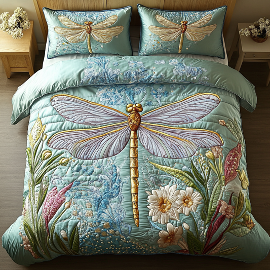 Nature Glide 3-Piece Quilted Bedding Set NCU0VH5668