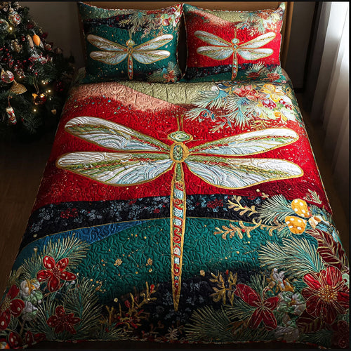 Nature Glimmerfly 3-Piece Quilted Bedding Set NCU0PT10667