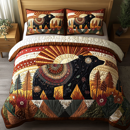 Nature Glow 3-Piece Quilted Bedding Set NCU0VH3536