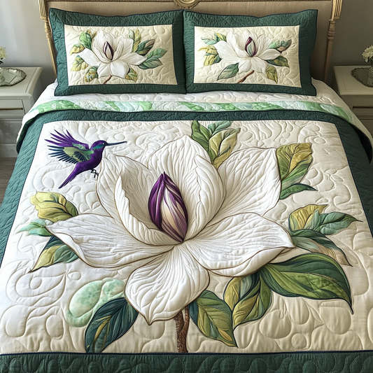 Nature Harmony 3-Piece Quilted Bedding Set NCU0VH2793