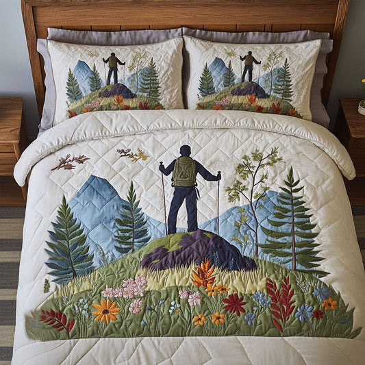 Nature Hike 3-Piece Quilted Bedding Set NCU0PT6993