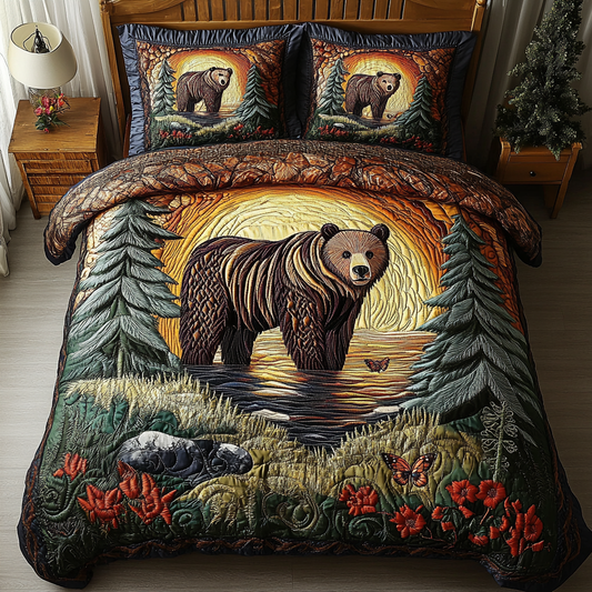 Nature Majesty 3-Piece Quilted Bedding Set NCU0VH2967