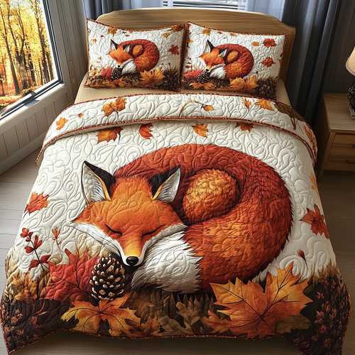 Nature Muse 3-Piece Quilted Bedding Set NCU0DV1971