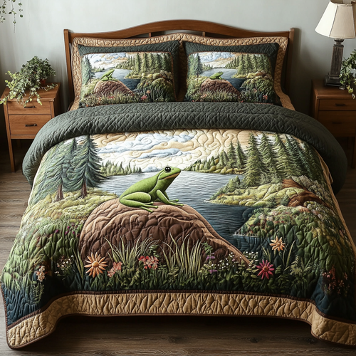 Nature Nap 3-Piece Quilted Bedding Set NCU0VH5250