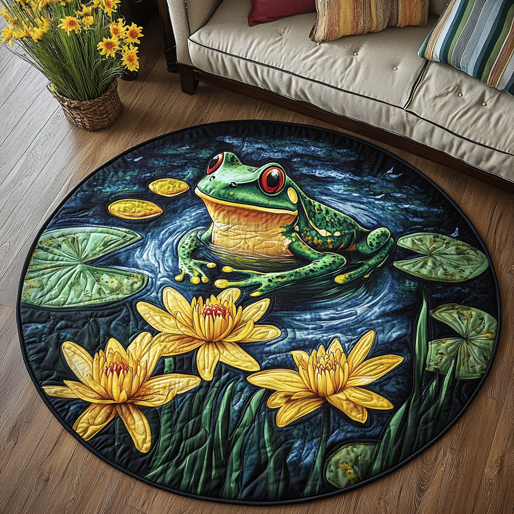 Nature Nest Quilted Round Mat NCU0VH5256