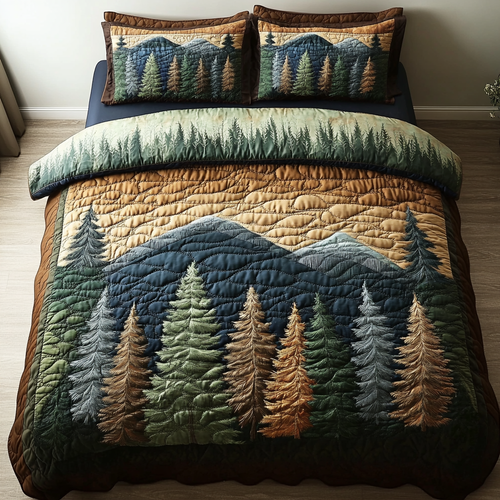 Nature Path 3-Piece Quilted Bedding Set NCU0DK7504