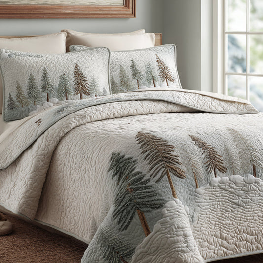 Nature Path 3-Piece Quilted Bedding Set NCU0DV8880