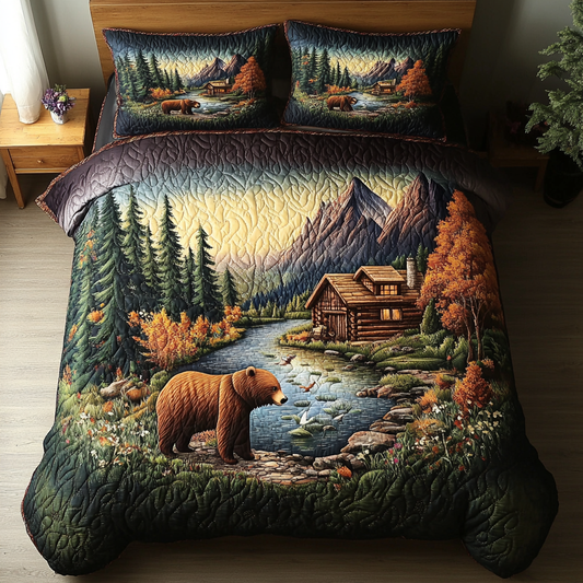 Nature Pride 3-Piece Quilted Bedding Set NCU0DK7222