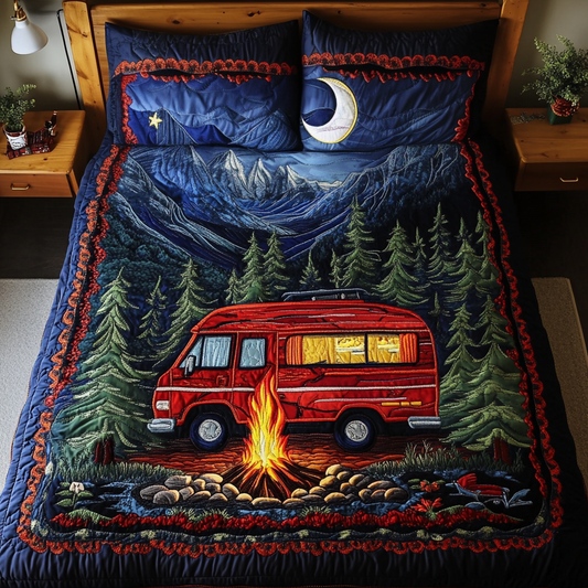 Nature Retreat 3-Piece Quilted Bedding Set NCU0DK7164