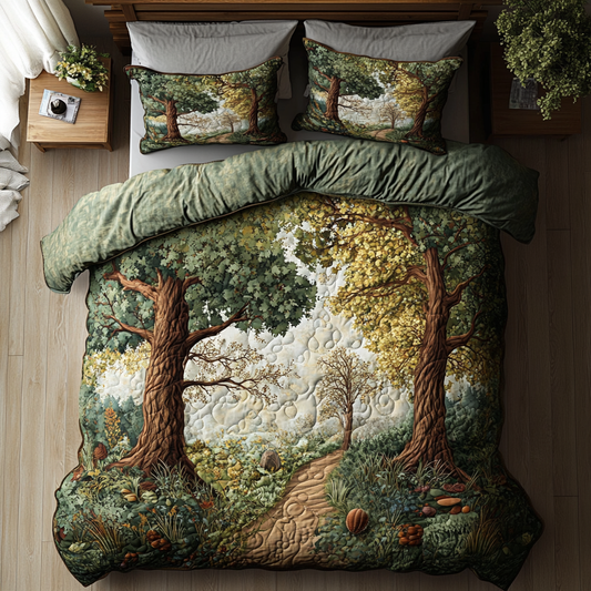 Nature Roots 3-Piece Quilted Bedding Set NCU0DK7064