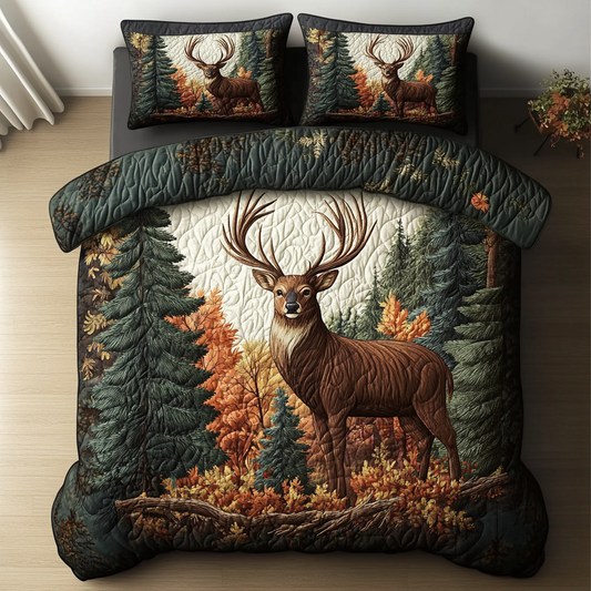 Nature Spirit 3-Piece Quilted Bedding Set NCU0DK7236