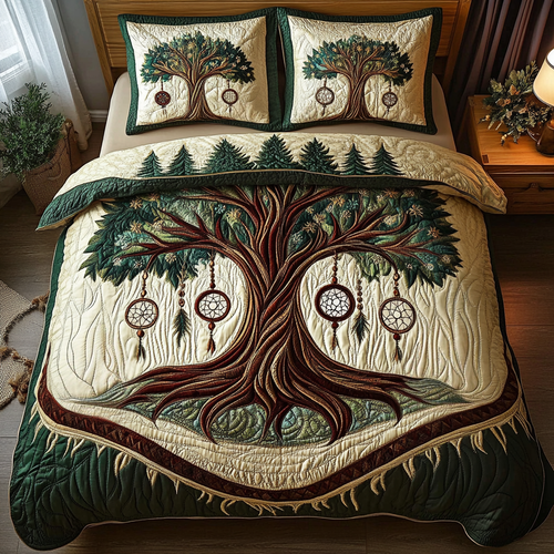 Nature Spirit 3-Piece Quilted Bedding Set NCU0VH2988