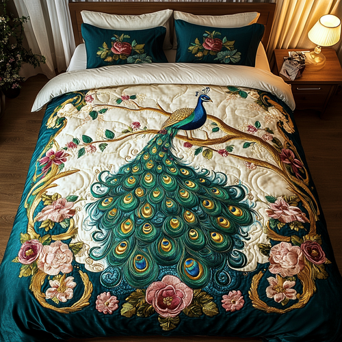 Nature Splendor 3-Piece Quilted Bedding Set NCU0DK2622