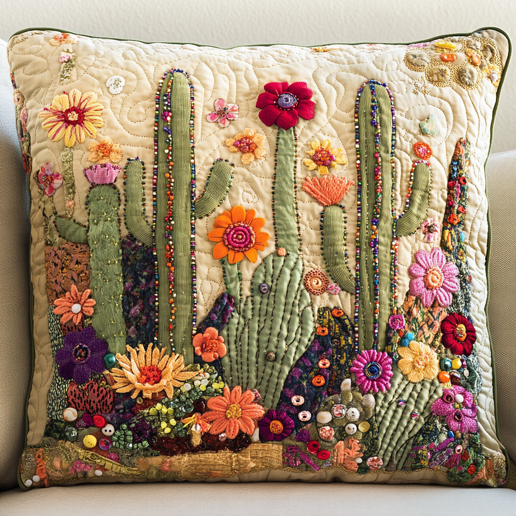 Nature Stitch Quilted Pillow Case NCU0VH3777