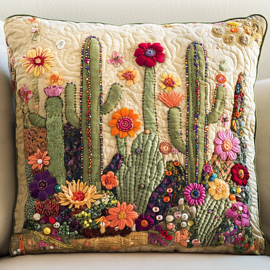 Nature Stitch Quilted Pillow Case NCU0VH3777