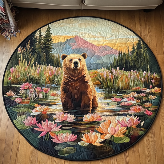 Nature Stroll Quilted Round Mat NCU0VH4869