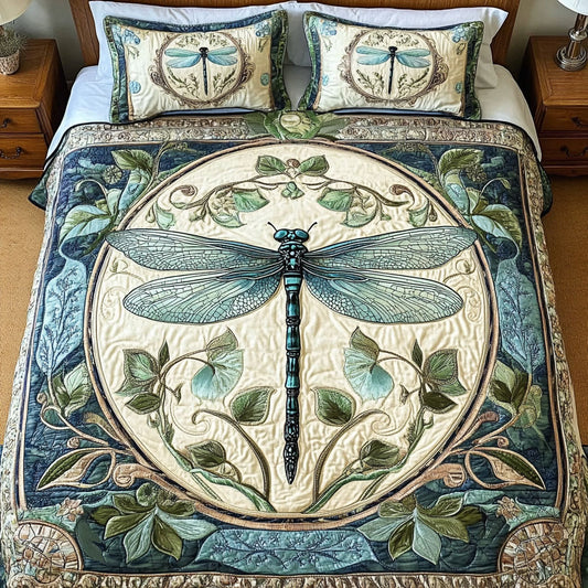 Nature Symphony 3-Piece Quilted Bedding Set NCU0NT3497