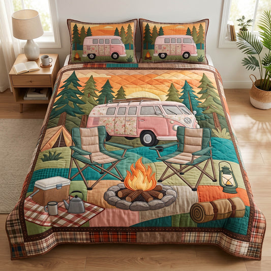 Nature Together 3-Piece Quilted Bedding Set NCU0TD2725