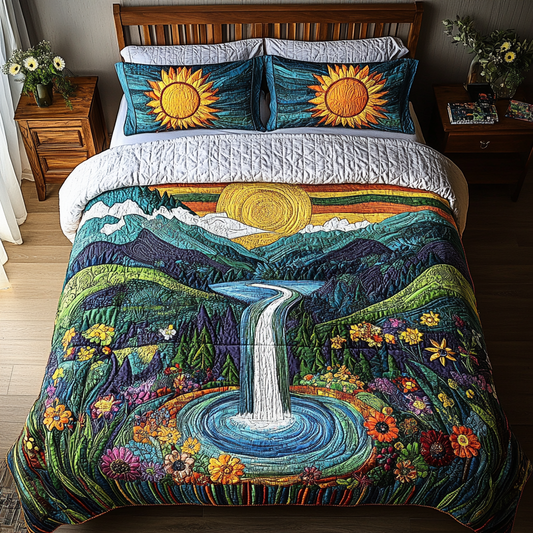 Nature Veil 3-Piece Quilted Bedding Set NCU0DK5255