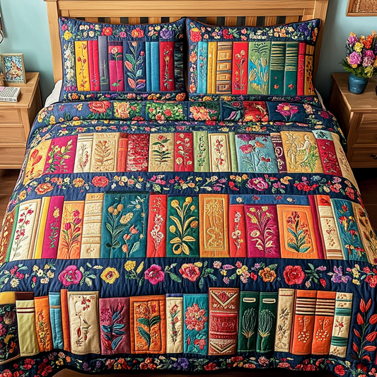 Nature Volume 3-Piece Quilted Bedding Set NCU0DK9305
