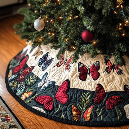 Natures Ballet Quilted Christmas Tree Skirt NCU0PT1931