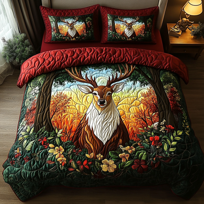Natures Crown 3-Piece Quilted Bedding Set NCU0DV3153