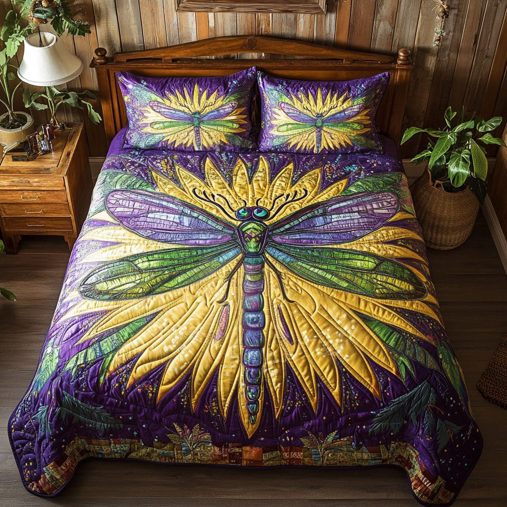Natures Harmony 3-Piece Quilted Bedding Set NCU0PT3421