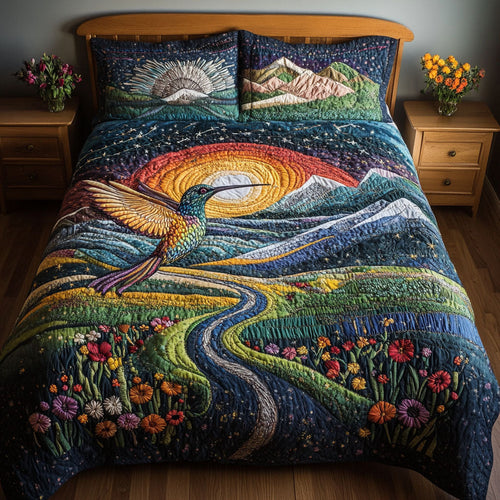 Natures Spark 3-Piece Quilted Bedding Set NCU0PT3614