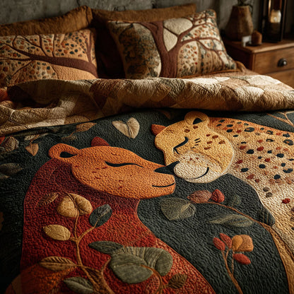 Natures Tender Bond 3-Piece Quilted Bedding Set NCU0PT11041