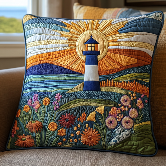 Nautical Beacon Quilted Pillow Case NCU0DV4614