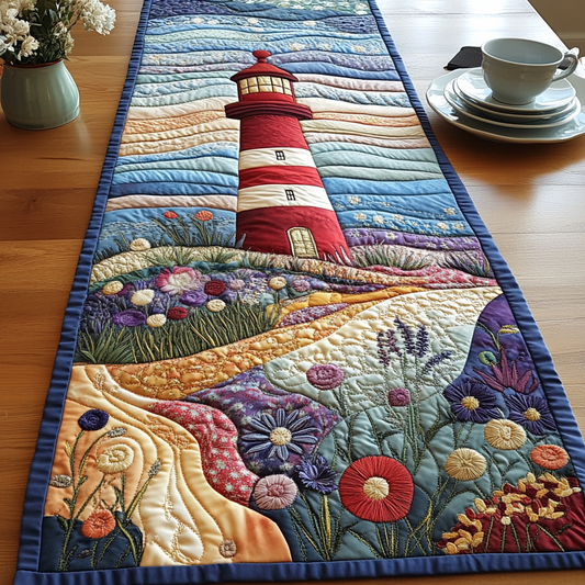 Nautical Beacon Quilted Table Runner NCU0DV4625