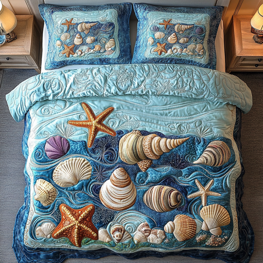 Nautical Charm 3-Piece Quilted Bedding Set NCU0VH3365
