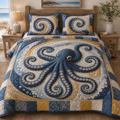 Nautical Dreams 3-Piece Quilted Bedding Set NCU0DV9782