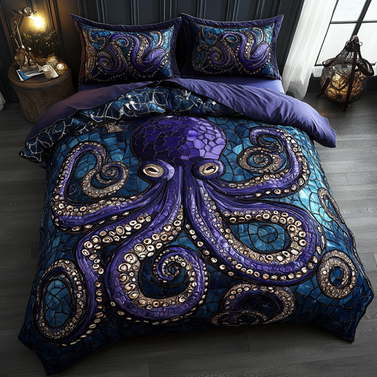Nautical Enchantment 3-Piece Quilted Bedding Set NCU0DV3766