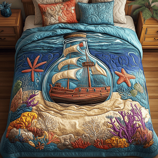Nautical Escape Quilted Bedding Set NCU0TH2640