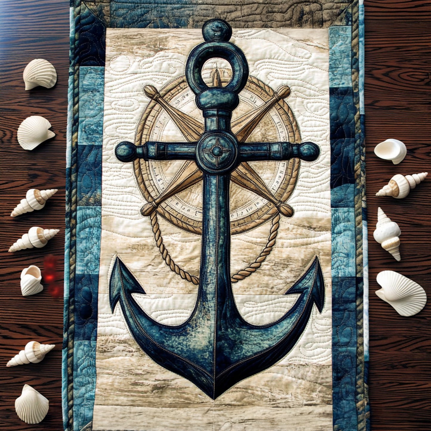Nautical Guide Quilted Table Runner NCU0PT5870