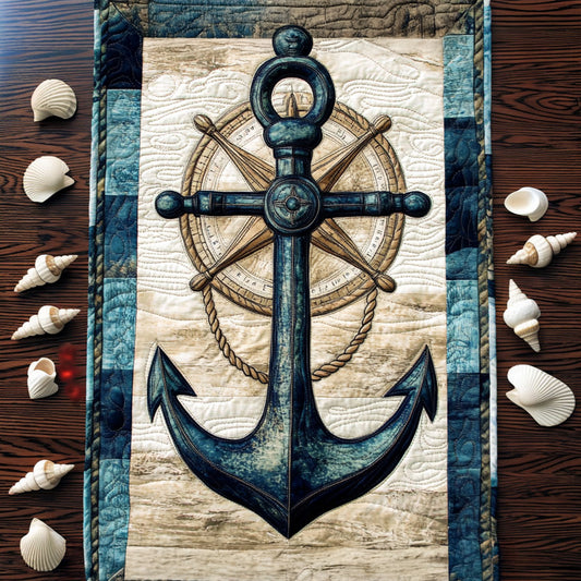 Nautical Guide Quilted Table Runner NCU0PT5870