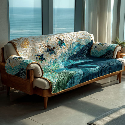 Nautical Lullaby Quilted Sofa Cover NCU0PT11139
