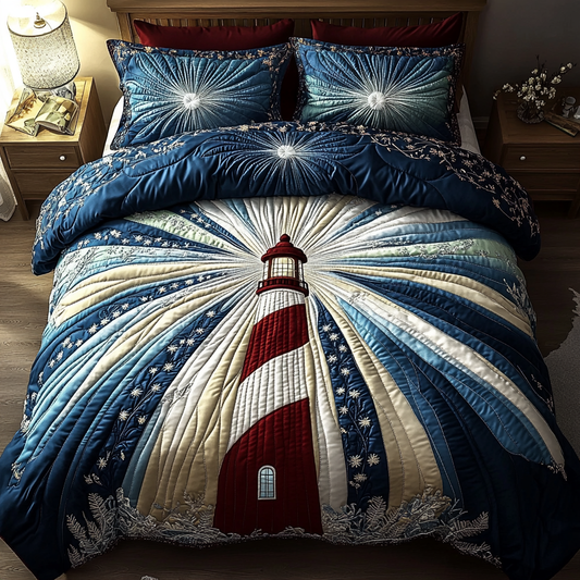 Nautical Radiance 3-Piece Quilted Bedding Set NCU0VH3025