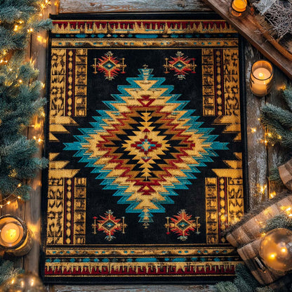 Navajo Night Diamond Area Rug NCU0XD1845