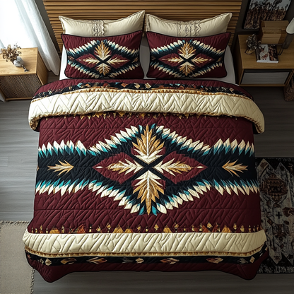 Navajo Nights 3-Piece Quilted Bedding Set NCU0VH2407