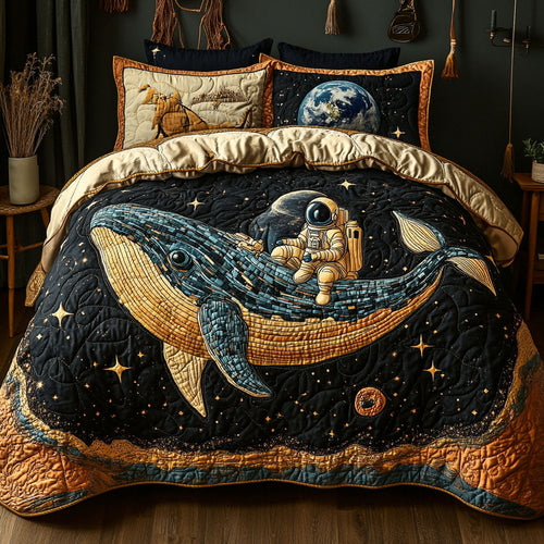 Nebula Whale Harmony 3-Piece Quilted Bedding Set NCU0PT3765