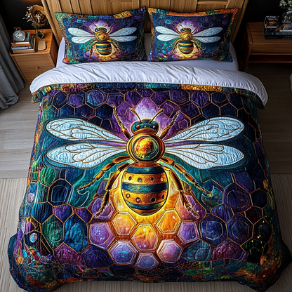 Nectar Seeker 3-Piece Quilted Bedding Set NCU0DK5601