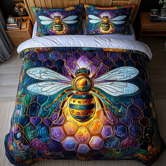 Nectar Seeker 3-Piece Quilted Bedding Set NCU0DK5601
