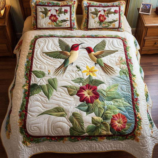 Nectar of Love 3-Piece Quilted Bedding Set NCU0NT2742