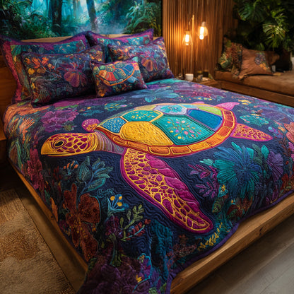 Neon Reef 3-Piece Quilted Bedding Set NCU0VL3159