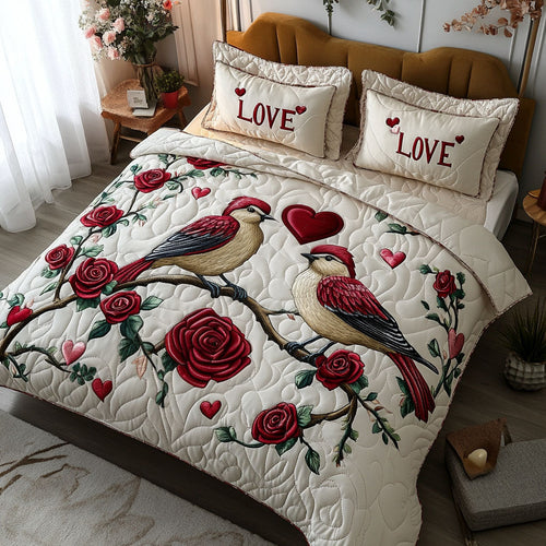 Nestled Together 3-Piece Quilted Bedding Set NCU0PT2909