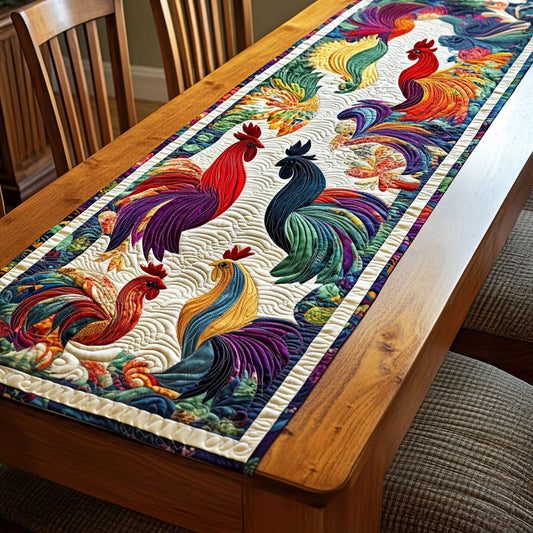 Nestled in Feathers Quilted Table Runner NCU0PT5083