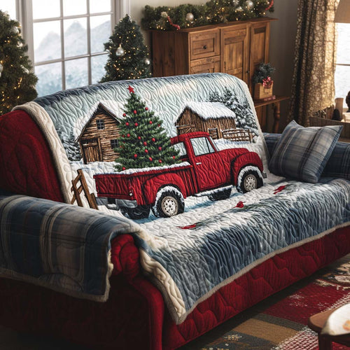 New Snowfall Quilted Sofa Cover NCU0NT10941